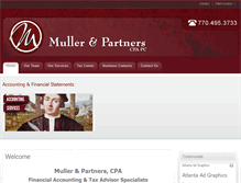 Tablet Screenshot of mullerpartnerscpa.com